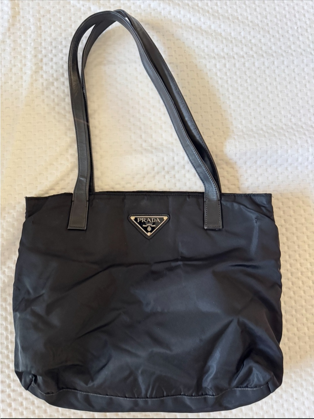 Prada Black Nylon Tote